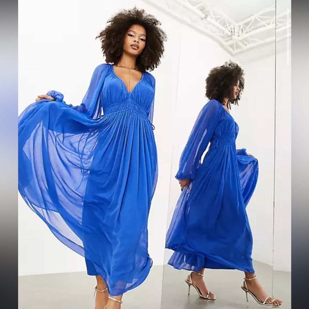 NWT! ASOS Edition Ruched Dress - Picture 4 of 9